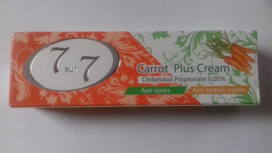 7 Sur 7 CARROT PLUS CREAM "Anti-Spots, Anti Stretch Marks" - 50g (1 Tube)