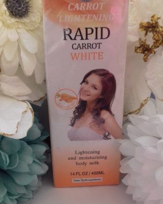 Rapid White Carrot Skin lightening Body Milk – 400ml (1 Lotion)