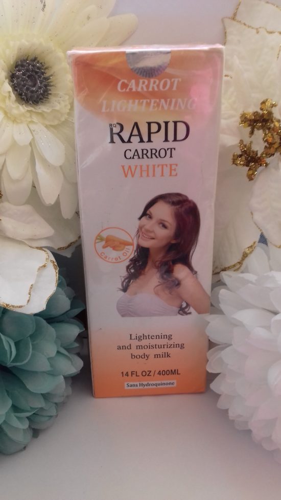 Rapid White Carrot Skin lightening Body Milk – 400ml (1 Lotion)