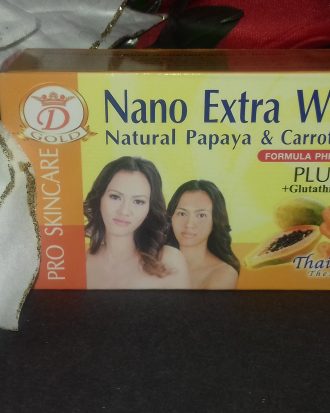 Nano Extra White Natural Papaya & Carrot Soap - (2 Bar)