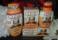 Clinic Clear Skin Lightening Set - Lotion, Tube, Oil and Soap (1 of each)