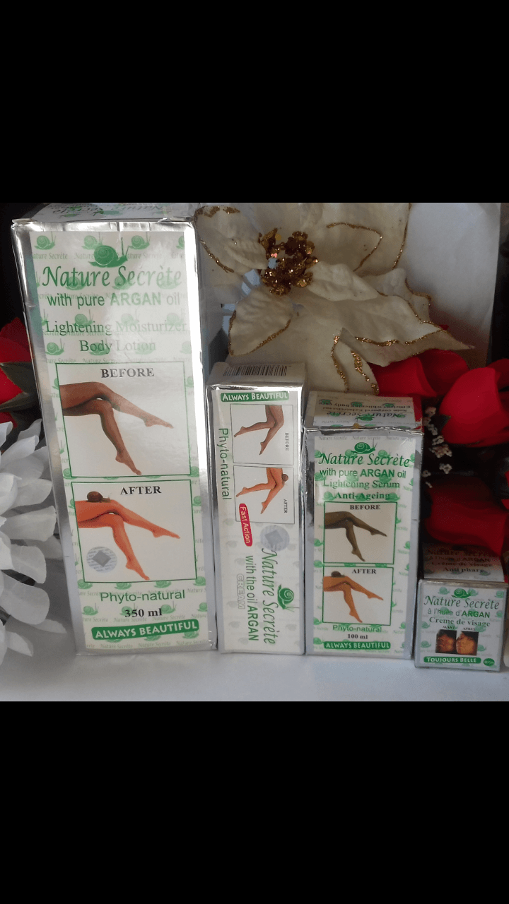 Nature Secrete Lotion, serum,Tube & Face cream (1 of each) Nelly